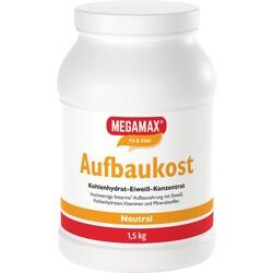 Weiße Dose mit der Aufschrift "Aufbaukost" und "Megamax".
